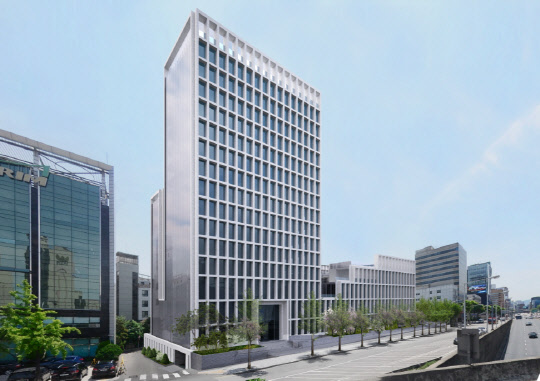 신사동 복합건물 조감도<한라 제공>